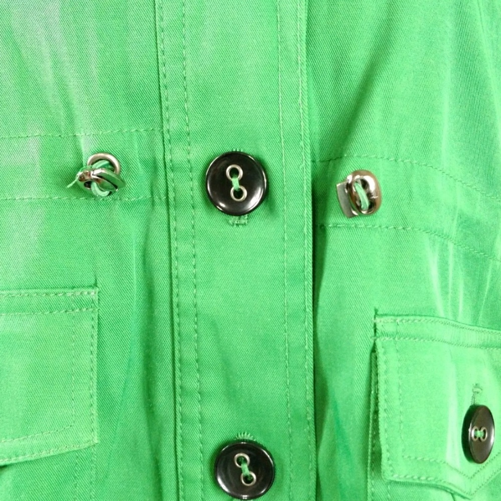Ruby Rd green jacket petite button front 10P - Picture 6 of 8
